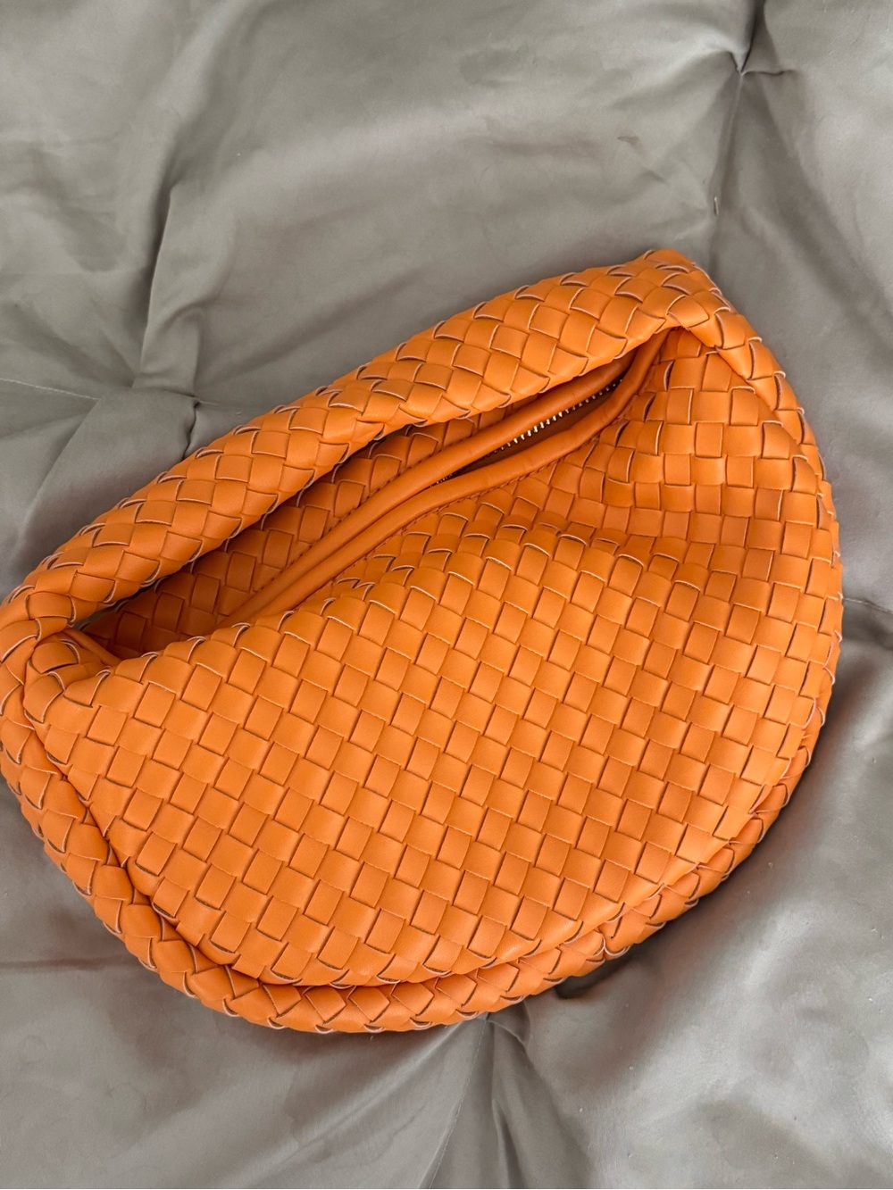 Anthropologie Orange Woven Mini Shoulder Bag